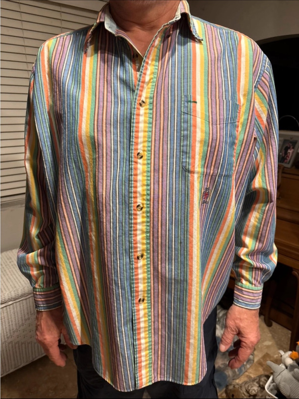Vintage Tommy Hilfiger striped button down XL western